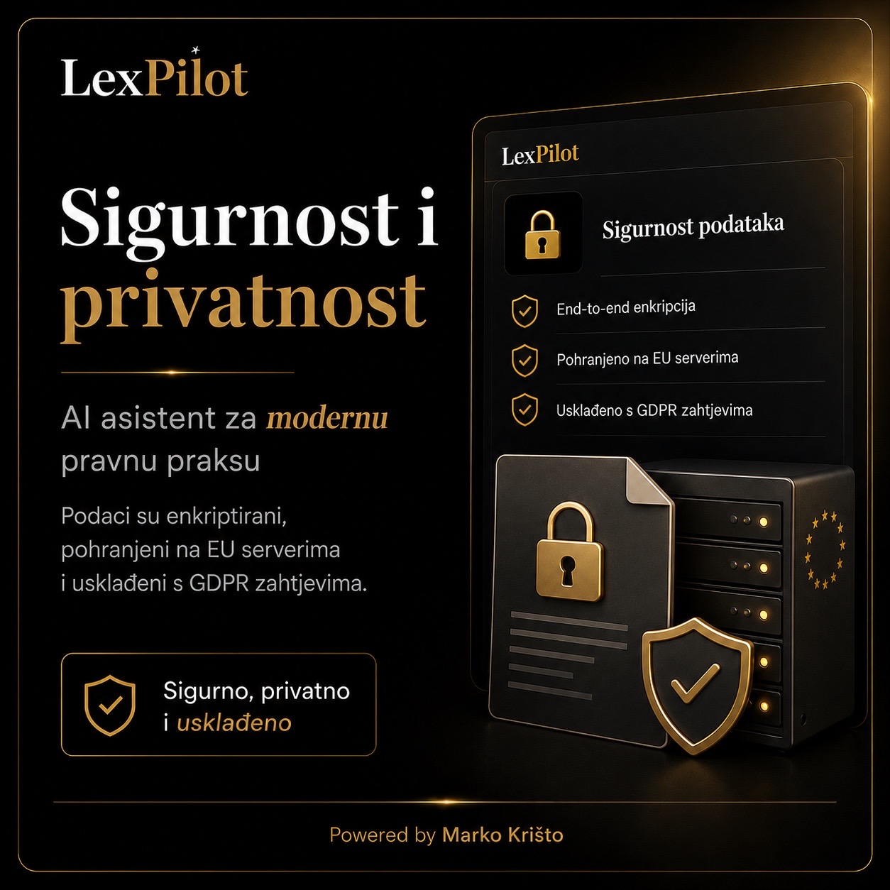 Sigurnost i privatnost u LexPilotu