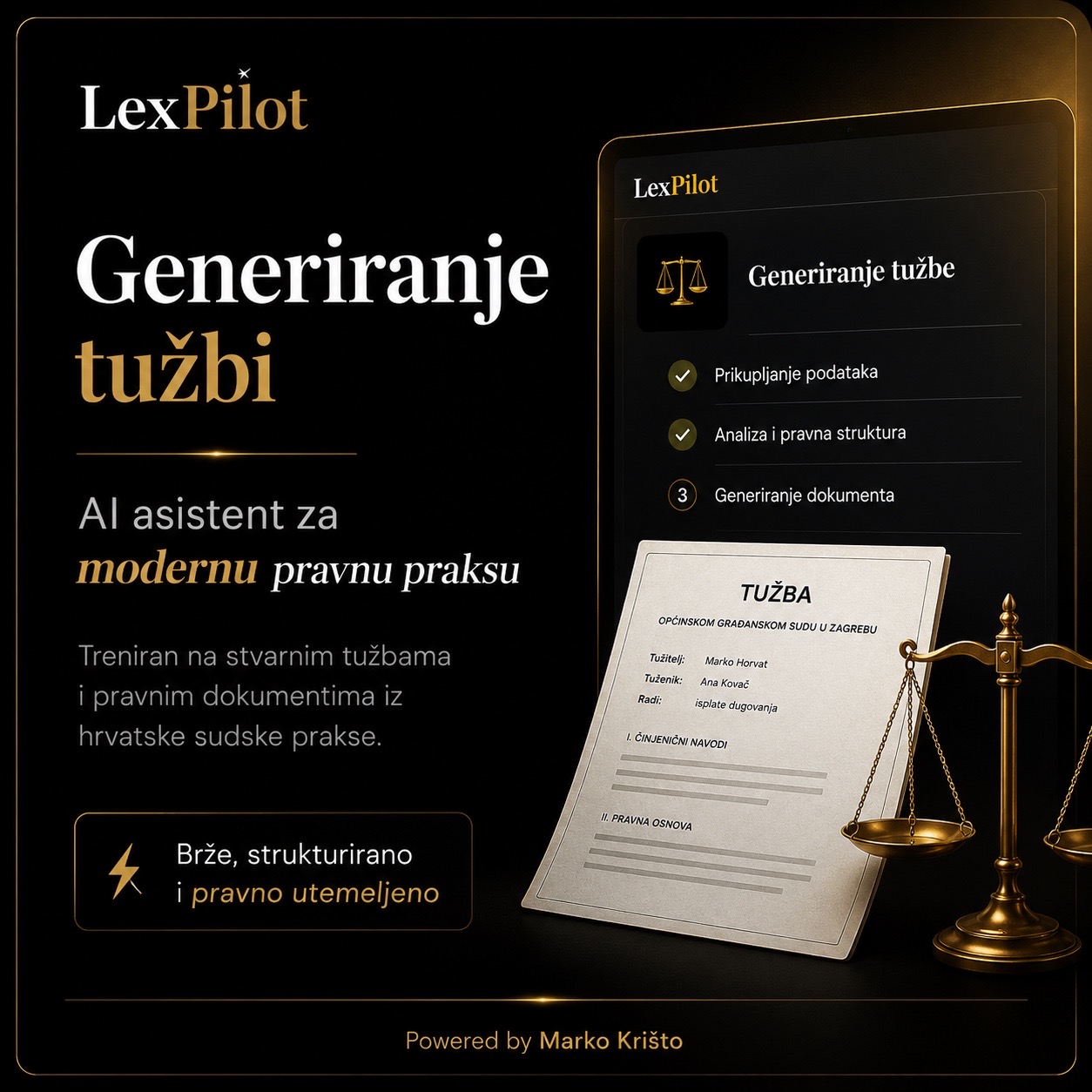 Generiranje tužbi u LexPilotu